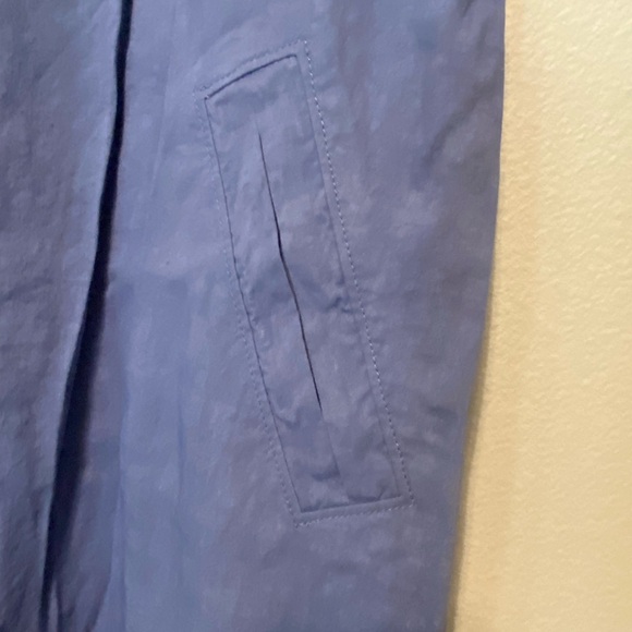 NWT Eileen Fisher U Neck Aster Blue Sleeveless Linen Viscose Stretch Large Dress - Picture 3 of 9